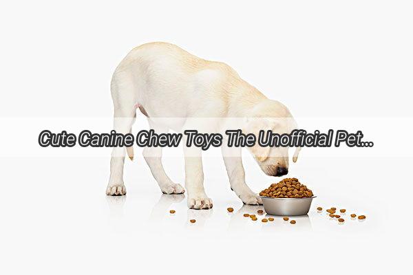 Cute Canine Chew Toys The Unofficial Pets Favorite Pastime